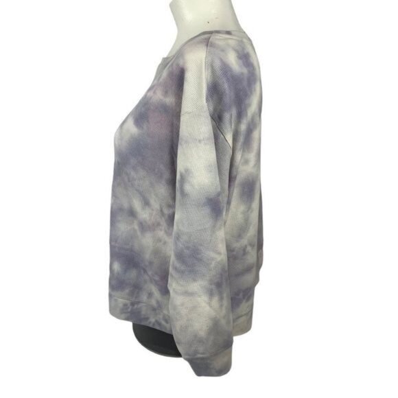 Splendid Womens Tie-Dye Sweatshirt XXL Purple Cotton Blend - Picture 6 of 10